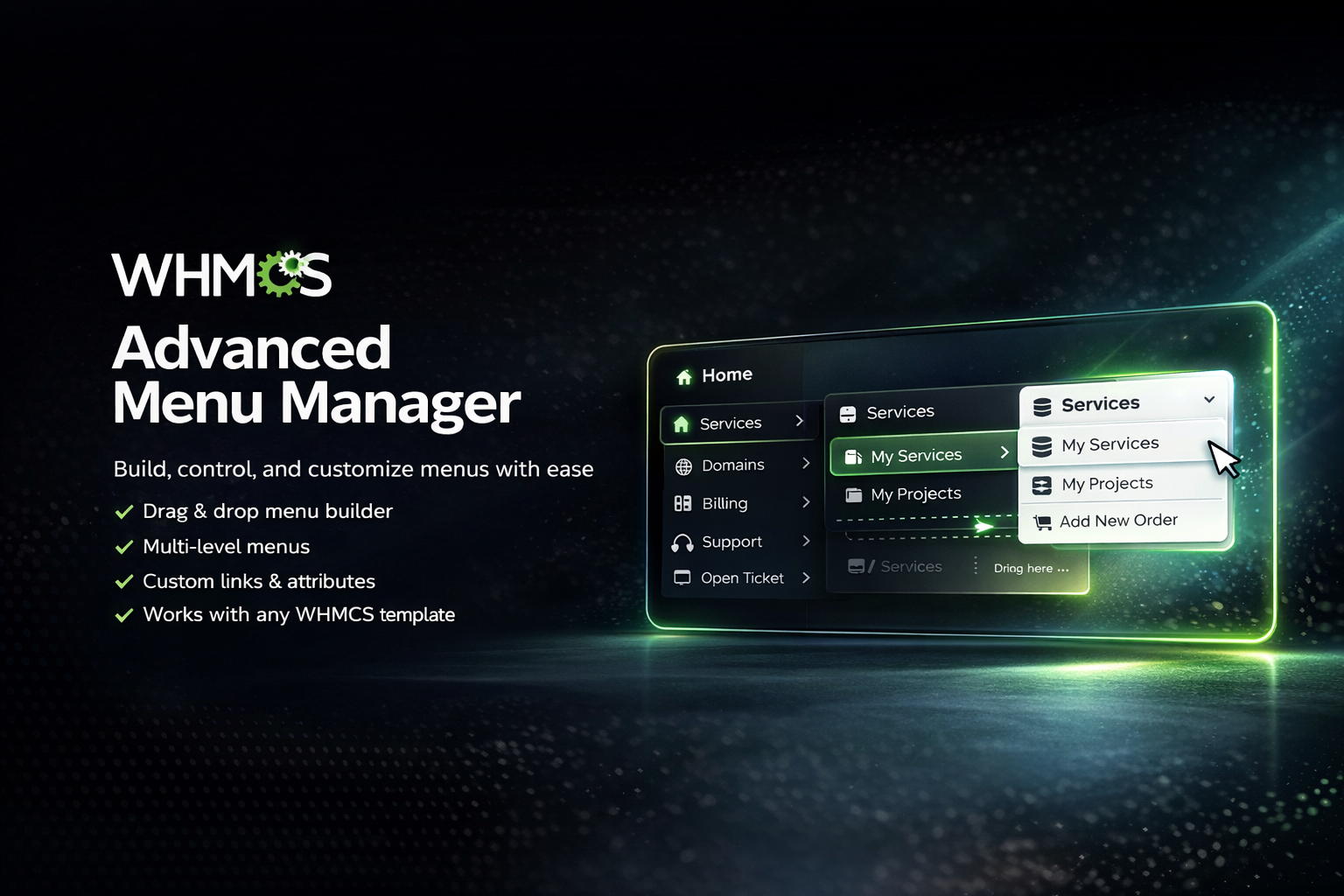 WHMCS Advanced Menu Manager